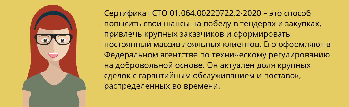 Получить сертификат СТО 01.064.00220722.2-2020 в Кировск